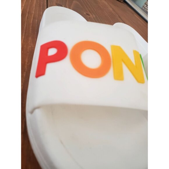 Pony Logo Slide Sandals womens Size 10 EU Size 41 - Picture 3 of 9